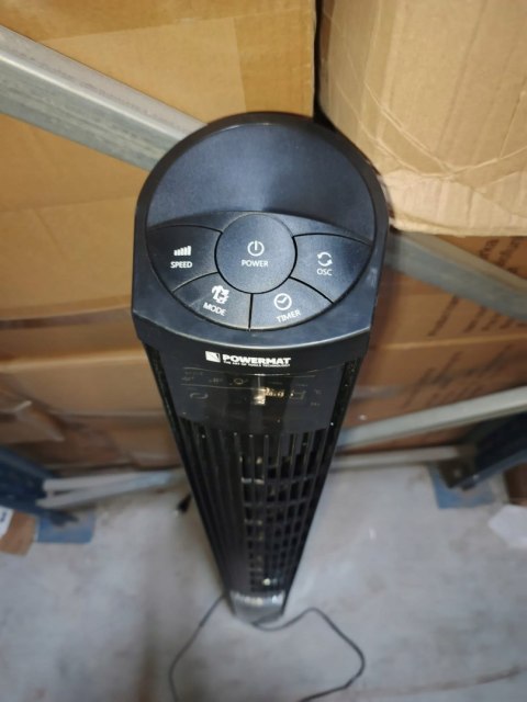 OUTLET W1594 WENTYLATOR KOLUMNOWY STOJĄCY PODŁOGOWY WIATRAK CZARNY