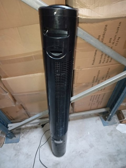OUTLET W1594 WENTYLATOR KOLUMNOWY STOJĄCY PODŁOGOWY WIATRAK CZARNY