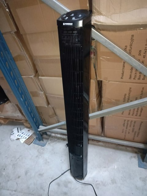 OUTLET W1594 WENTYLATOR KOLUMNOWY STOJĄCY PODŁOGOWY WIATRAK CZARNY