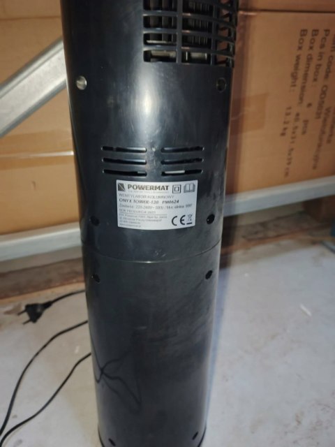 OUTLET W1594 WENTYLATOR KOLUMNOWY STOJĄCY PODŁOGOWY WIATRAK CZARNY