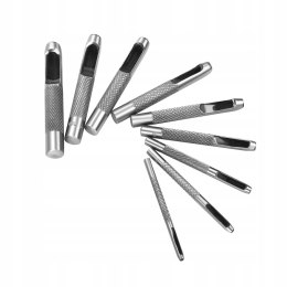 Wycinaki Wybijaki Dziurkacz Otworów Skóry 2,5-10mm Zestaw 9 Szt. Kraft&Dele