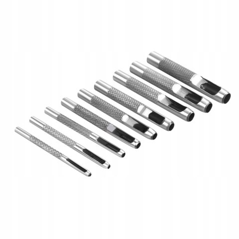 Wycinaki Wybijaki Dziurkacz Otworów Skóry 2,5-10mm Zestaw 9 Szt. Kraft&Dele