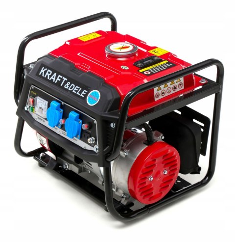 Agregat Prądotwórczy Przenośny Jednofazowy 230V/12V 1500W 3KM Kraft&Dele