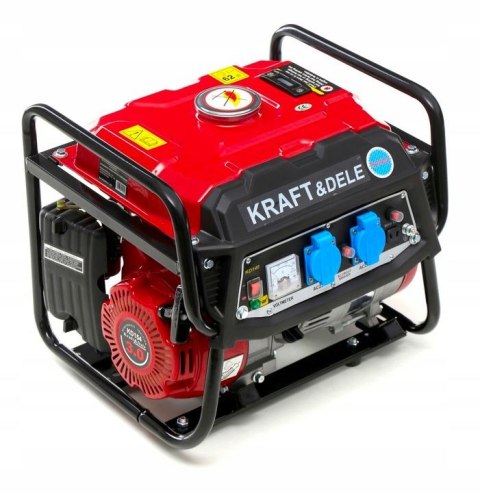 Agregat Prądotwórczy Przenośny Jednofazowy 230V/12V 1500W 3KM Kraft&Dele