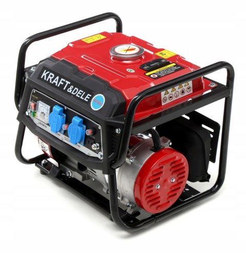 Agregat Prądotwórczy Przenośny Jednofazowy 230V/12V 1500W 3KM Kraft&Dele