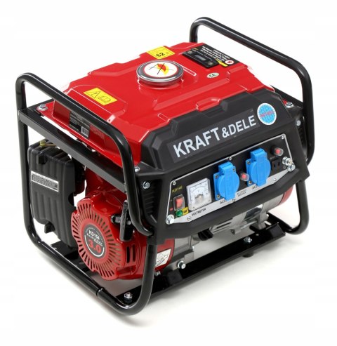 Agregat Prądotwórczy Przenośny Jednofazowy 230V/12V 1500W 3KM Kraft&Dele