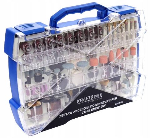 Akcesoria Zestaw do Mini szlifierki 239 Elementów Szlifowanie Polerowanie
