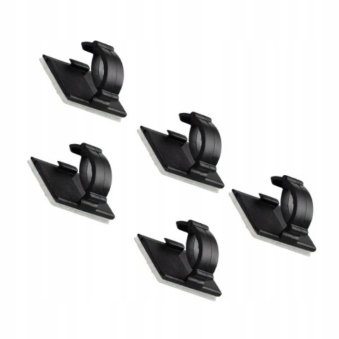 Klipsy Montażowe Samoprzylepne Kabli Przewodów 19x14 mm 5 sztuk Kraft&Dele