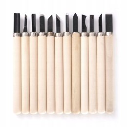 Kraft Dele KD11774 Dłuta rzeźbiarskie 12 szt.