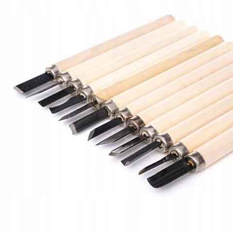 Kraft Dele KD11774 Dłuta rzeźbiarskie 12 szt.