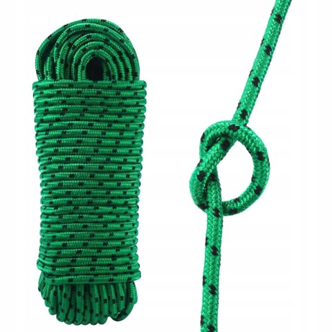 Lina Wielofunkcyjna 12 mm x 50 m Zielona Ogrodowa Namiotu KRAFT&DELE