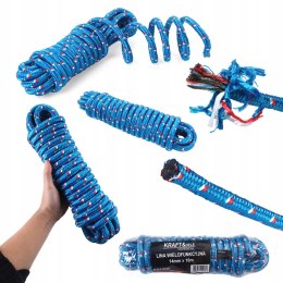 Lina Wielofunkcyjna 14 mm x 10m Niebieska Ogrodowa Namiotu KRAFT&DELE