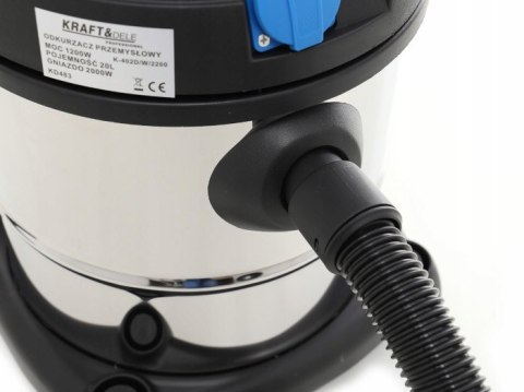 ODKURZACZ PRZEMYSŁOWY NA MOKRO SUCHO 1200W 20L