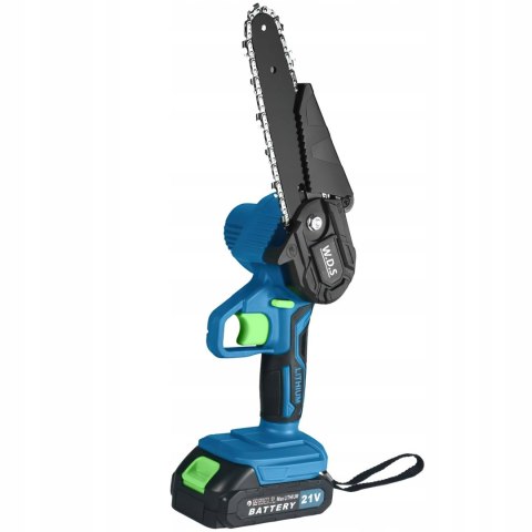 Piła Łańcuchowa Akumulatorowa 6" Zestaw Bateria x2 Ładowarka Gogle Walizka