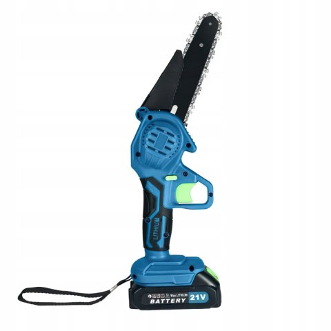 Piła Łańcuchowa Akumulatorowa 6" Zestaw Bateria x2 Ładowarka Gogle Walizka