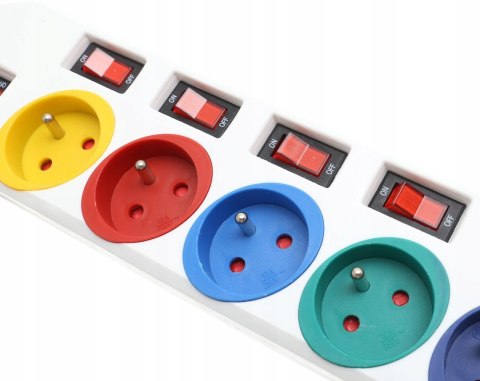 Przedłużacz 3m listwa 5 gniazd z włącznikiem