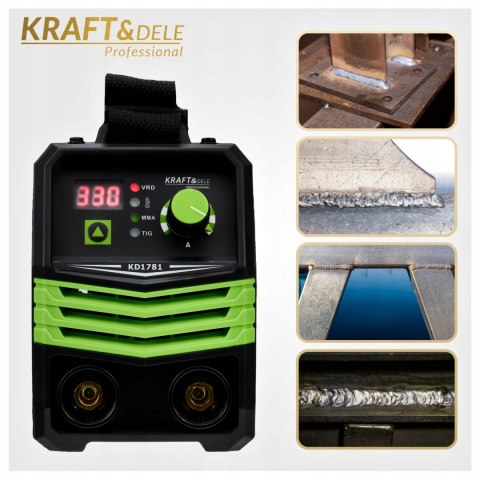 SPAWARKA INWERTOROWA INWERTEROWA 330A LCD MMA IGBT TIG LIFT MASKA PRZEWODY