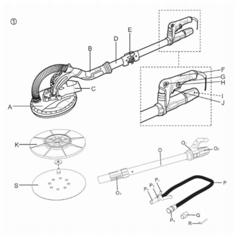 SZLIFIERKA DO GIPSU ŻYRAFA GŁADZI TYNKÓW ścian sufitów PAPIER ZAPAS PRO