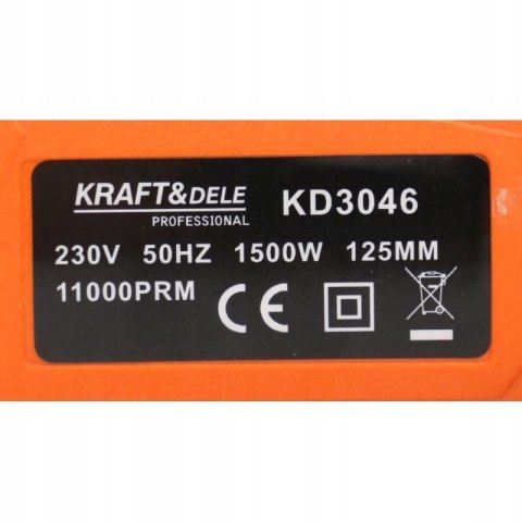 SZLIFIERKA KĄTOWA DIAX KĄTÓWKA 125MM 1500W KD3046