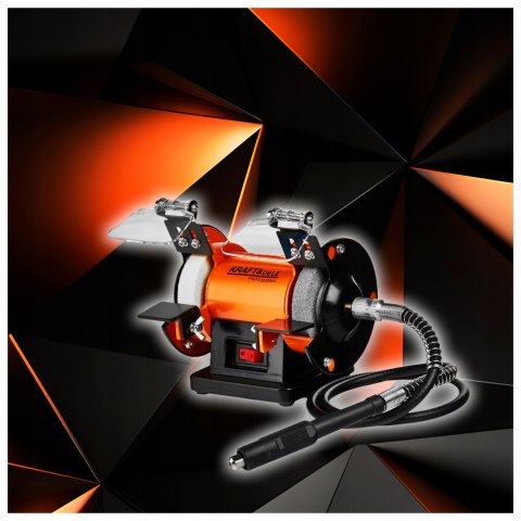 Szlifierka Stołowa 250W 230V 75x13mm 75x17mm 2850 RPM 2x Kamień Kraft&Dele