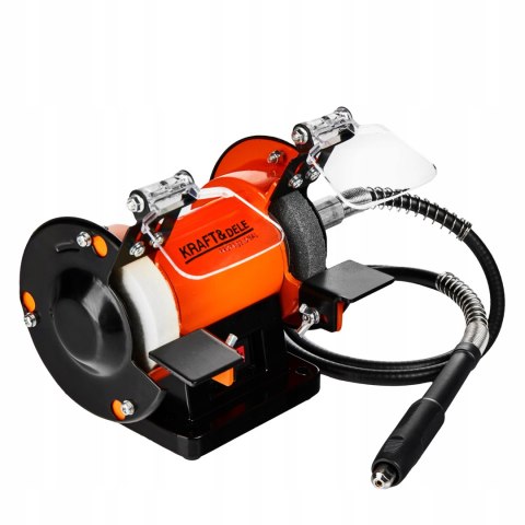 Szlifierka Stołowa 250W 230V 75x13mm 75x17mm 2850 RPM 2x Kamień Kraft&Dele