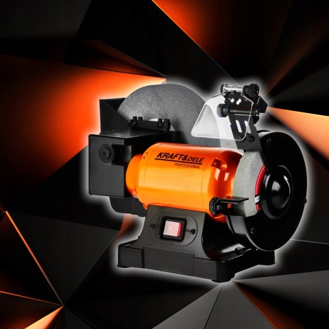 Szlifierka Stołowa Wielofunkcyjna 2x Kamień Sucho Mokro 1800W 230V 2980RPM