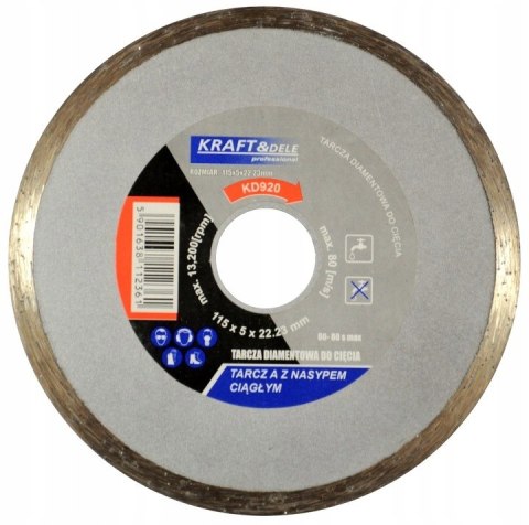TARCZA DO CIĘCIA BETONU DIAMENTOWA 115x5x22,23 KD920