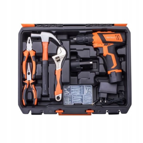 Wiertarko-Wkrętarka Akumulatorowa 18V 1,5Ah Kraft&Dele Zestaw 50 Elementów