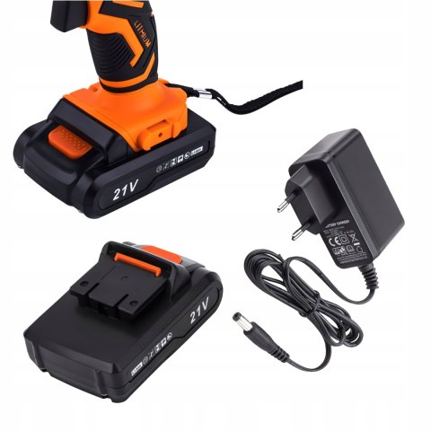 Wiertarko Wkrętarka Akumulatorowa Kraft&Dele 21V 2Ah 2x Bateria Zestaw