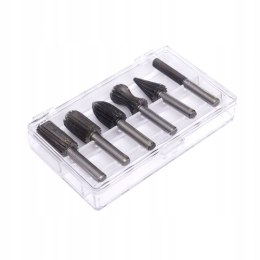 ZESTAW FREZÓW DO METALU 6 ELEMENTÓW KASETA FREZOWANIE 6,3MM KD11215