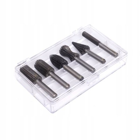 ZESTAW FREZÓW DO METALU 6 ELEMENTÓW KASETA FREZOWANIE 6,3MM KD11215