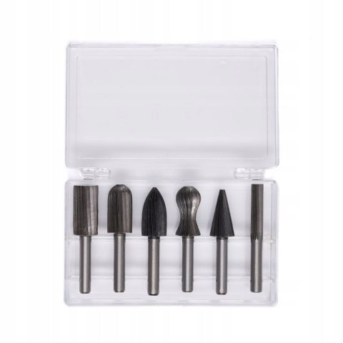 ZESTAW FREZÓW DO METALU 6 ELEMENTÓW KASETA FREZOWANIE 6,3MM KD11215