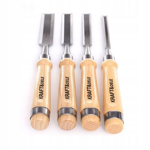Zestaw dłut stolarskich 4 szt. 10, 16, 20, 25mm Kraft&Dele