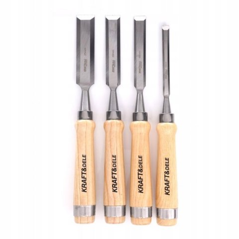 Zestaw dłut stolarskich 4 szt. 10, 16, 20, 25mm Kraft&Dele