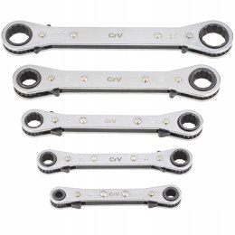 KLUCZE OCZKOWE Z GRZECHOTKĄ ZESTAW KLUCZY 6-22MM