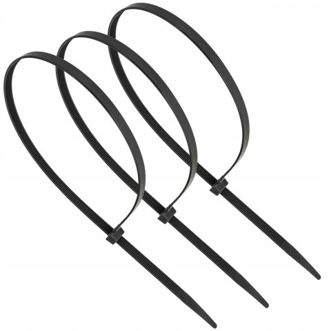 MOCNE OPASKI ZACISKOWE KABLOWE TRYTKI CZARNE TAŚMA 7.6X500MM 100SZT TRYTKI