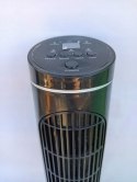 OUTLET W542 WENTYLATOR KOLUMNOWY STOJĄCY PODŁOGOWY WIATRAK CZARNY 80W PILOT