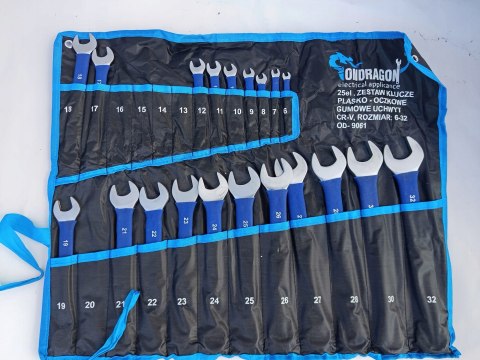 OUTLET W559 KLUCZE PŁASKO OCZKOWE Z GUMA KLUCZE PŁASKIE GUMOWYM UCHWYTEM