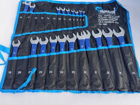 OUTLET W559 KLUCZE PŁASKO OCZKOWE Z GUMA KLUCZE PŁASKIE GUMOWYM UCHWYTEM