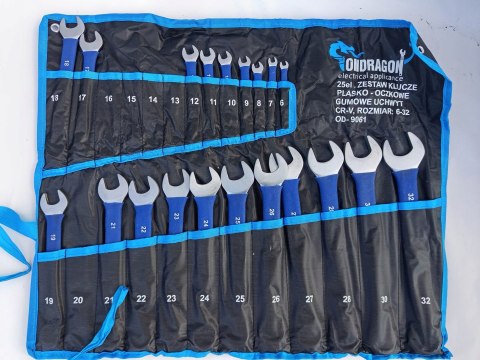 OUTLET W559 KLUCZE PŁASKO OCZKOWE Z GUMA KLUCZE PŁASKIE GUMOWYM UCHWYTEM