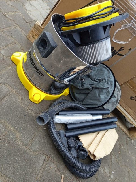 OUTLET W568 ODKURZACZ PRZEMYSŁOWY POPIOŁU KOMINKA GRU 2000W BRALI NA CZĘŚCI