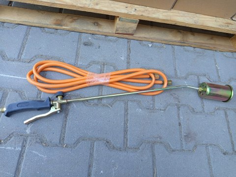 OUTLET W621 DŁUGI DEKARSKI PALNIK GAZOWY DYSZA TURBO+WĄŻ