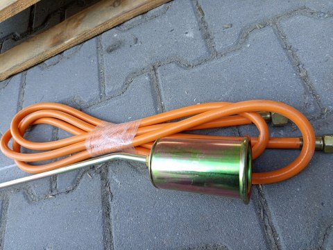 OUTLET W621 DŁUGI DEKARSKI PALNIK GAZOWY DYSZA TURBO+WĄŻ