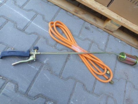 OUTLET W621 DŁUGI DEKARSKI PALNIK GAZOWY DYSZA TURBO+WĄŻ