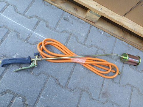 OUTLET W621 DŁUGI DEKARSKI PALNIK GAZOWY DYSZA TURBO+WĄŻ