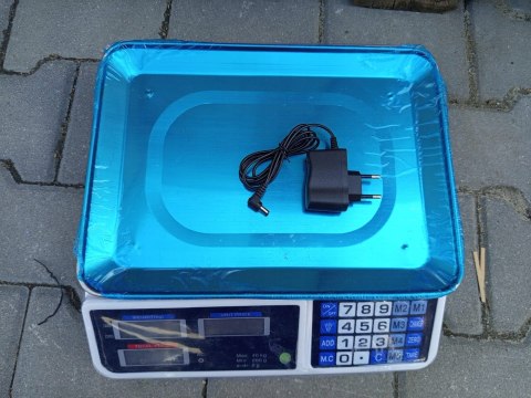 OUTLET W716 ELEKTRONICZNA WAGA SKLEPOWA LCD KALKULACYJNA 40 kg