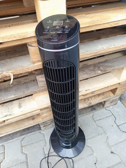 OUTLET W755 WENTYLATOR KOLUMNOWY CZARNY 80W