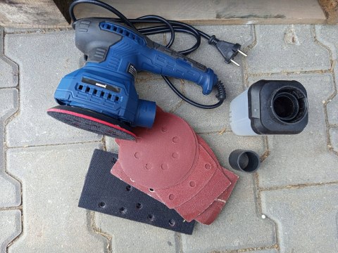 OUTLET W802 SZLIFIERKA MIMOŚRODOWA OSCYLACYJNA 125mm 1350W 3W1 PADY