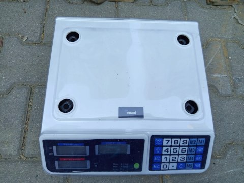 OUTLET W838 ELEKTRONICZNA WAGA SKLEPOWA LCD KALKULACYJNA 40 kg