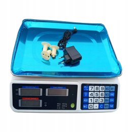 OUTLET W901 ELEKTRONICZNA WAGA SKLEPOWA LCD KALKULACYJNA 40 kg
